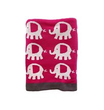 Carlobaby filt bomull, elefant rosa
