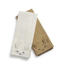 Elodie Details servett bomull 2-pack, lily white/warm sand