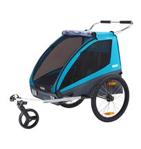 Thule Coaster XT cykelvagn inkl promenad- & cykelkit, blue